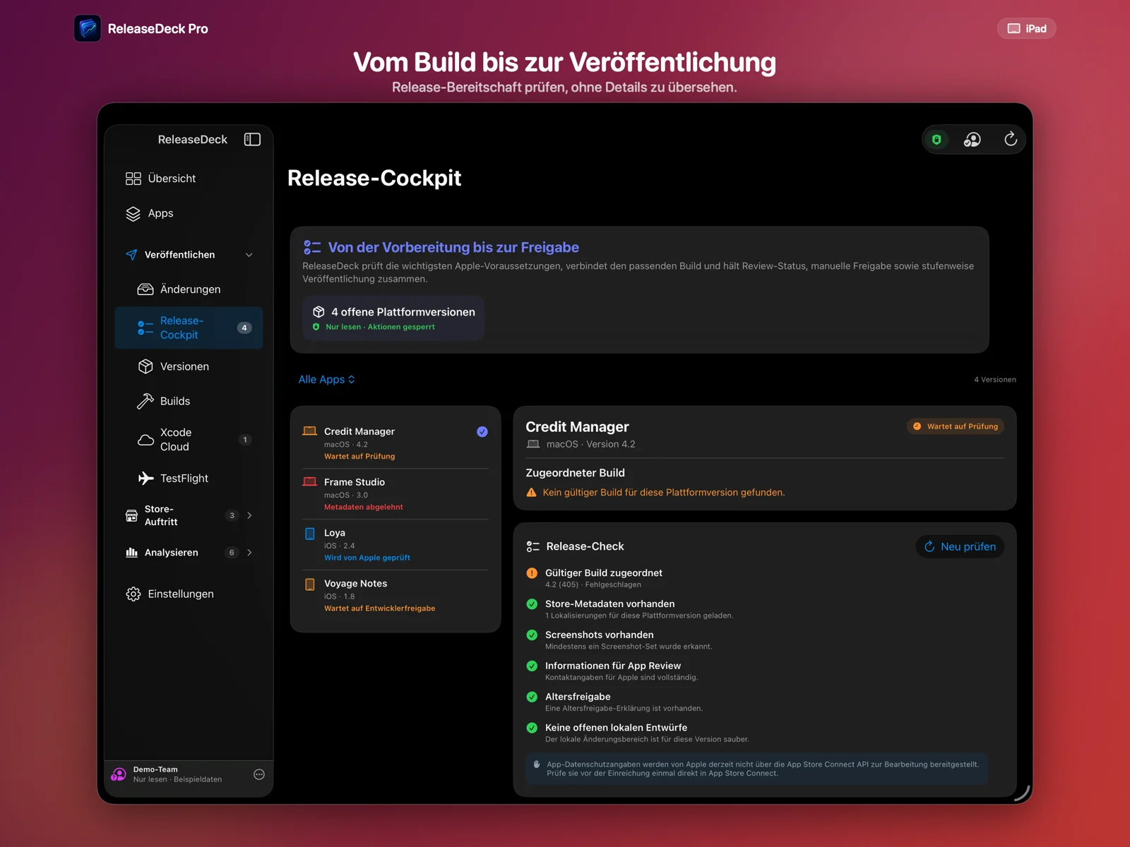 ReleaseDeck Pro Vom Build bis zur Veröffentlichung