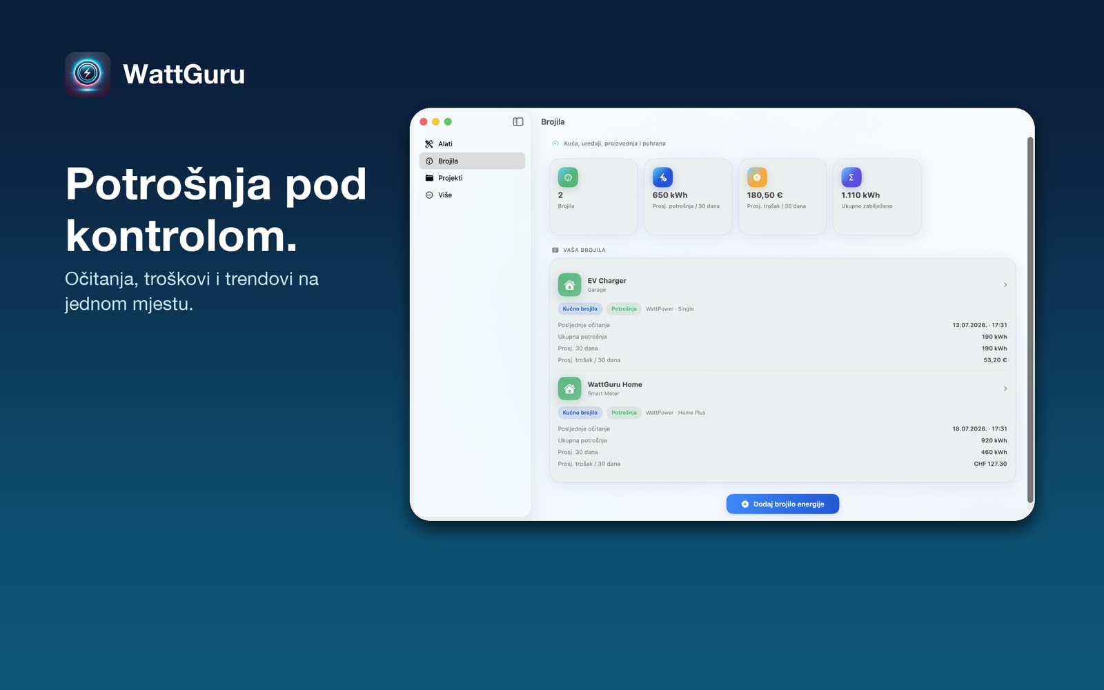 WattGuru Brojila i troskovi